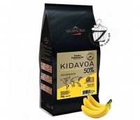 Valrhona Kidavoa milk 50% моносортовый молочный шоколад двойной ферментации с бананом