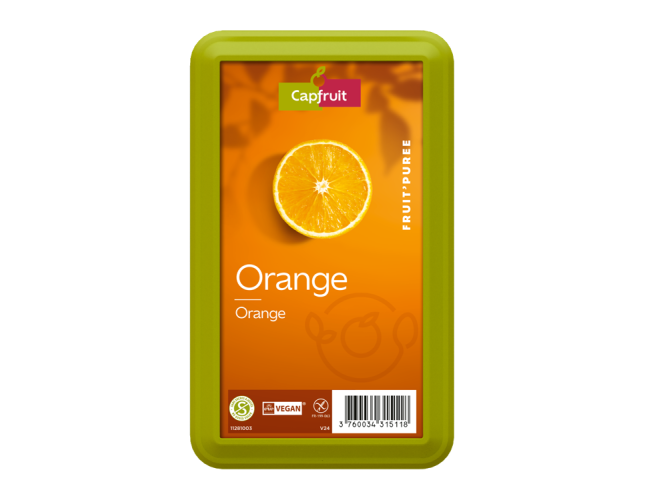 Capfruit (Франция) Апельсин замороженное пюре без сахара, 1 кг