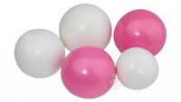 Желейные шарики микс Белые и Розовые 4-6 см, 5 шт в упаковке