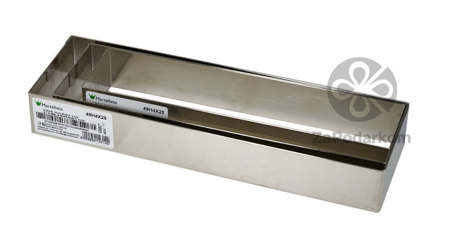 Martellato 49H4X29 металлическая форма Прямоугольник 9,2 х 29,2 х 4 см