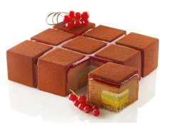Силиконовая форма Динары Касько Cubik for cake 17,2 х 17,2 см (ручная работа)