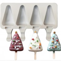 Форма для мороженого эскимо Треугольник (елка) 6,7 х 4,2 х 2 см