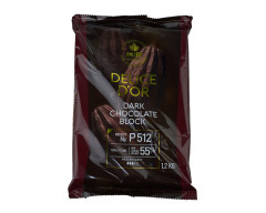 ТМ MiR 55% Черный шоколад Р512 Delice D'or, плитка 1,2 кг