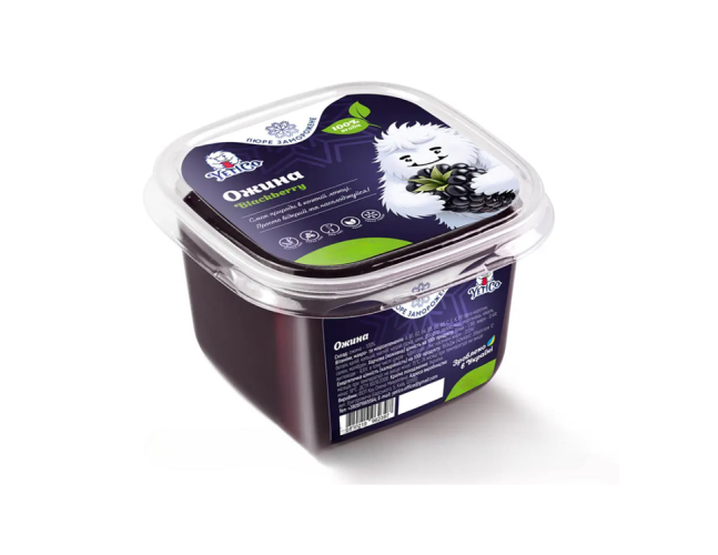 YetiCo (Украина) Ежевика пюре замороженное натуральное без сахара, 300 г