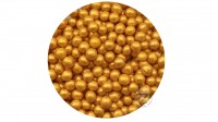 Посыпка злаковые шарики перламутровые 3-5 мм Золотые