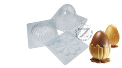Pavoni KT129 Egg Flower форма для шоколада Яйцо фигурное 150х200 мм
