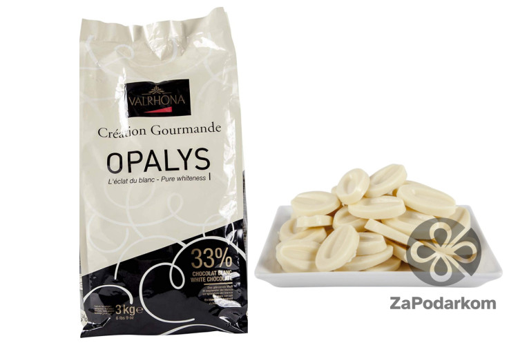 Valrhona Opalys 33% белый шоколад с пониженным содержанием сахара