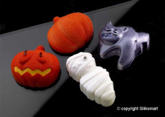 Silikomart SF116 Halloween (хеллоуин) силиконовая форма 8 ячеек 70х64х32 мм