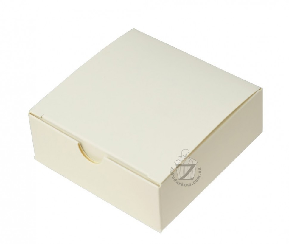 Коробка мини-бокс 8,5 х 8,5 х 3 см Белая ᐈ Купить в Киеве | ZaPodarkom