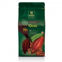 Cacao Barry Ocoa 70% натуральный черный шоколад (кувертюр), упаковка 1 кг