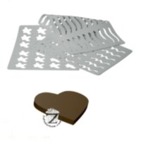 Martellato CHASIL3 шаблон для шоколадного декора Сердце 35 х 25 мм