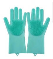 Силиконовые перчатки для мытья посуды многофункциональные