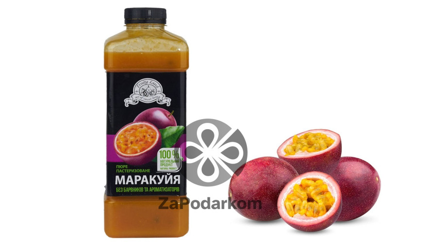 Fruity Land (Украина) Маракуйя с косточкой пюре пастеризованное 10% сахара, 1 кг