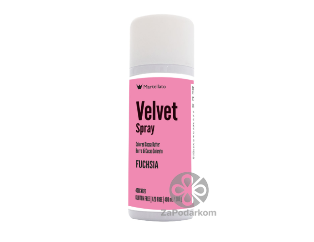 Спрей велюр Martellato Velvet ярко-розовый (фуксия), 400 мл