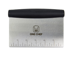 One Chef Скребок кондитерский металлический с прорезиненной ручкой 15,5 см