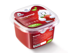 YetiCo (Украина) Клубника пюре замороженное натуральное без сахара, 500 г