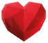 Силиконовая форма Динары Касько Heart 22,5 х 23 х 6,5 см