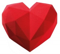 Силиконовая форма Динары Касько Heart 22,5 х 23 х 6,5 см