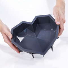 Силиконовая форма Динары Касько Heart 22,5 х 23 х 6,5 см
