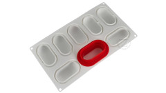 Silikomart PILLOW 80 силиконовая форма 8 ячеек 82х43х32 с каттером