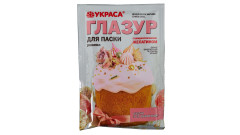 Глазурь для кулича и пряников Розовая, упаковка 100 г