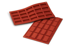 Silikomart SF025 Financiers (прямоугольники) 20 ячеек 49х26х11 мм