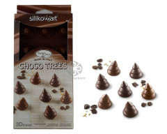 Silikomart SCG054 CHOCO Trees Елочки силиконовая форма для шоколадных конфет 15 ячеек 28х30 мм