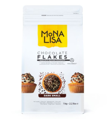 Mona Lisa шоколадная крошка черная блестящая Flakes Dark