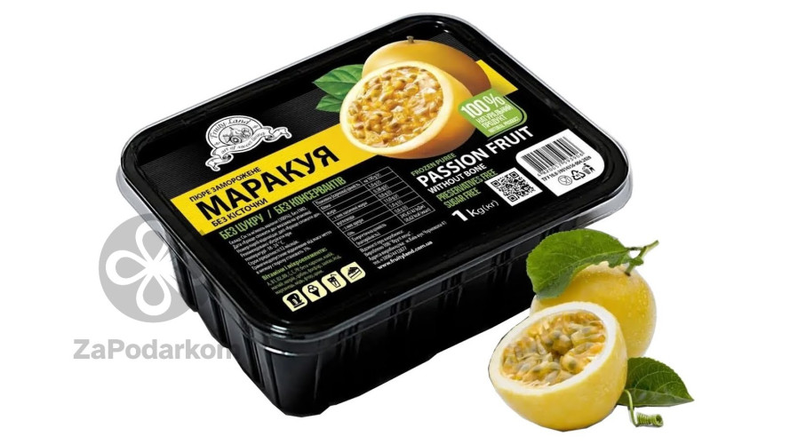 Fruity Land (Украина) Маракуйя без косточки замороженное пюре натуральное, 1 кг