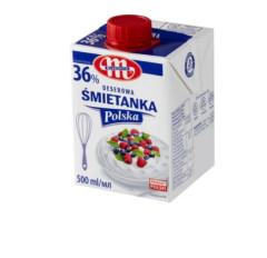 Сливки натуральные Mlekovita 36%, 500 мл