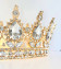 Корона золото для торта, диаметр 12,5 см