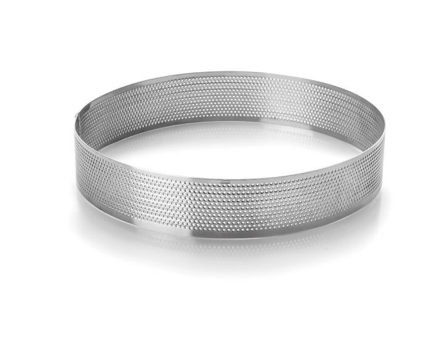 Lacor 68547 перфорированная металлическая форма кольцо для тарта 7 х 3,5 см