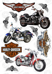 Вафельная картинка Harley davidson