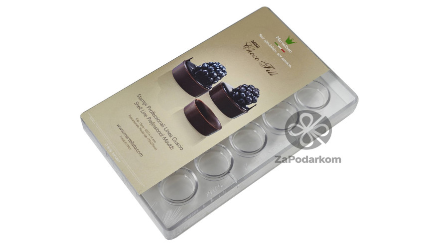 Martellato 20GU007 поликарбонатная форма для шоколада ChocoFill Round law 37 х 14 мм
