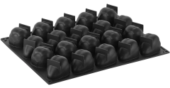 Pavoni PX4333 силиконовая форма Strawberry Клубника 20 ячеек 71 х 54 х 46 мм
