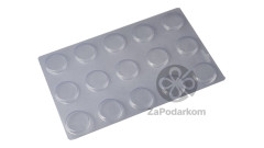 Пластиковая форма (молд) для шоколада Круги, 15 ячеек