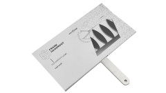 Martellato 20FH01S Leaf comb шпатель для шоколадного декора Лист малый 60 мм