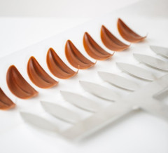 Martellato 20FH01S Leaf comb шпатель для шоколадного декора Лист малый 60 мм