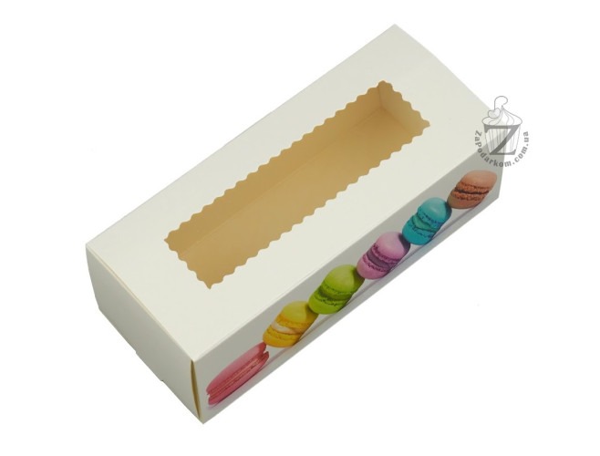 Коробка для Макаронс 14,1 х 5,9 х 4,9 см Рисунок макаронс