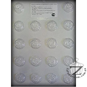 Martellato 90-13036 форма для шоколада Розочки 25х8 мм (18 ячеек)