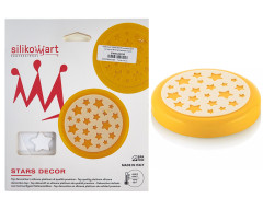 Silikomart STARS DECOR силиконовый коврик 18 см для декора торта