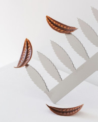 Martellato 20FH02S Feather comb шпатель для шоколадного декора Перо малое 60 мм