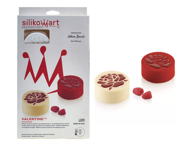 Silikomart VALENTINE 110 Роза силиконовая форма на 6 ячеек 70х30 мм
