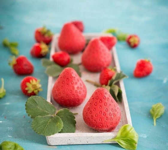 Silikomart FRAGOLA 30 Клубника силиконовая форма 15 ячеек 48х37х33 мм с каттером