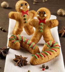 Silikomart SF106 Mr.Ginger Рождественский человечек 6 ячеек 94х78х21