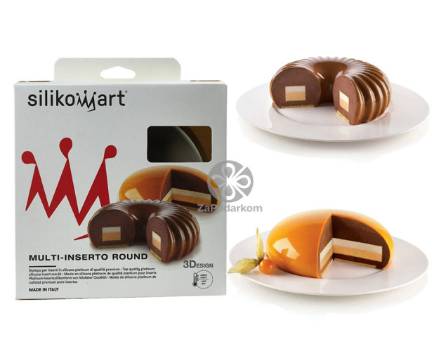 Silikomart MULTI INSERTO ROUND двусторонняя силиконовая форма 176х25 мм