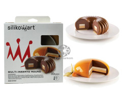 Silikomart MULTI INSERTO ROUND двусторонняя силиконовая форма 176х25 мм
