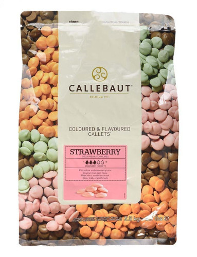 Callebaut Strawberry 30% Розовый шоколад натуральный (клубничный)