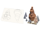 Valrhona 12394 пластиковая форма для шоколада Санта Клаус, 70 мм