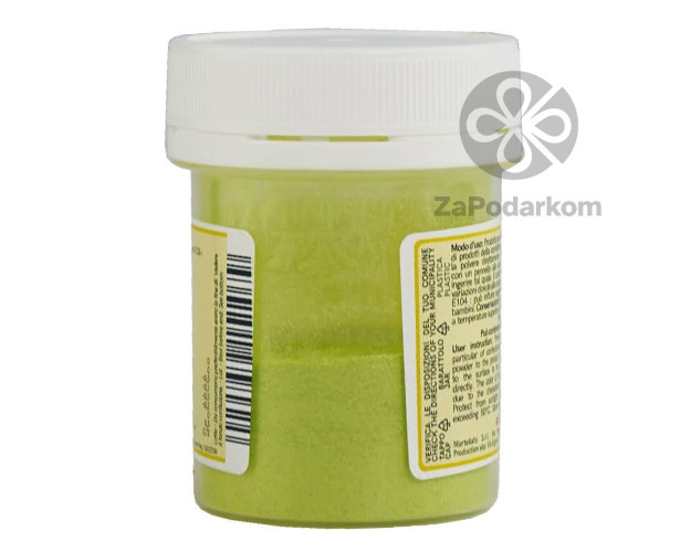 Martellato жирорастворимый перламутровый краситель пыльца Pearl Lime green, 5 г